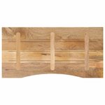 vidaXL Dessus de bureau avec courbe 140x60x2 5 cm manguier massif brut