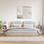 vidaXL Armoires murales 2 Pièces 31 5x30x30 cm Bois de pin massif