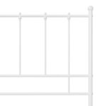 vidaXL Cadre de lit sans matelas blanc métal 90x200 cm