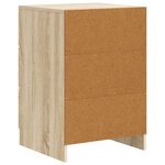 vidaXL Cabinet de chevet avec tiroir Chêne Sonoma 43 x 41 x 63 5 cm