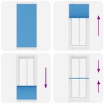 vidaXL Store plissé bleu 100x200 cm largeur du tissu 99 4 cm polyester