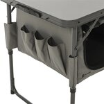 Travellife Unité de rangement pliable de camping Toledo gris foncé