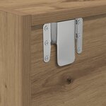 Meuble TV vidaXL en chêne artisan de 100x31x25 5 cm en bois d'ingénierie