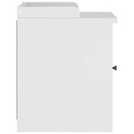 vidaXL Banc de couloir SANDNES blanc 45x40x50 cm bois de pin massif