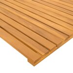 vidaXL Tapis de bain Uni Marron 80 x 50 cm bois