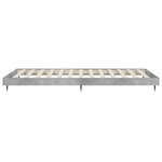 vidaXL Cadre de lit gris béton 100x200 cm bois d'ingénierie
