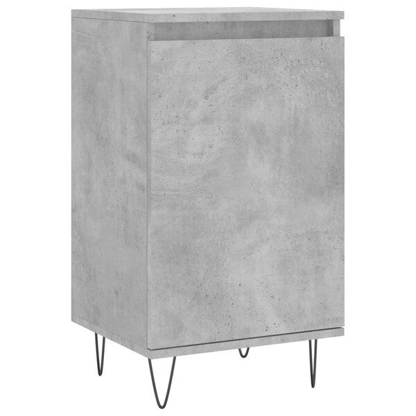 vidaXL Buffet gris béton 40x35x70 cm bois d'ingénierie