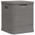 vidaXL Boîte de rangement de jardin 90 L Marron