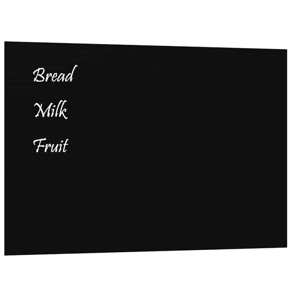 vidaXL Tableau noir magnétique mural noir 60x40 cm verre trempé