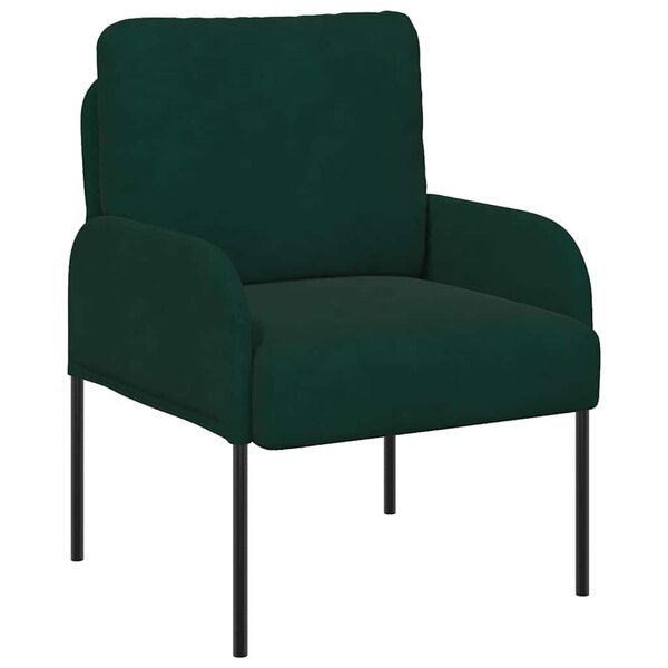 vidaXL Canapés avec coussin 55cm Vert foncé Contreplaqué