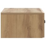 vidaXL Cabinet de chevet mural Chêne artisanal 49 x 34 5 x 20 cm