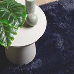 vidaXL Tapis shaggy à poils longs NAVARRA bleu marine 200x200 cm
