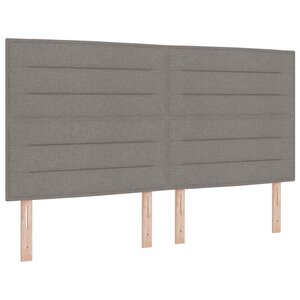 vidaXL Tête de lit avec tête de lit Taupe 180 cm Cuir synthétique