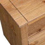 vidaXL Meuble TV d'angle 93x49x49 cm Pin solide Assortiment Panama