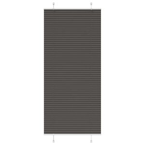 vidaXL Store plissé noir 90x200 cm largeur du tissu 89 4 cm polyester