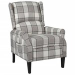 vidaXL Fauteuil inclinable Gris Tissu