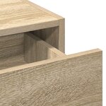 vidaXL Table de Maquillage Suspendue Chêne de Sonoma 83x40x70 cm