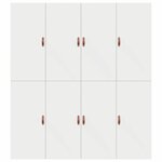 vidaXL Cadre de lit avec rangement avec stockage Blanc 200 x 200 cm