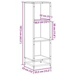 vidaXL Bibliothèque chêne sonoma 33 5x33x107 5 cm bois d'ingénierie