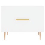 vidaXL Tables basses 2 Pièces blanc 50x50x40 cm bois d'ingénierie