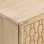 vidaXL Table de chevet 40x33x46 cm Bois de manguier solide