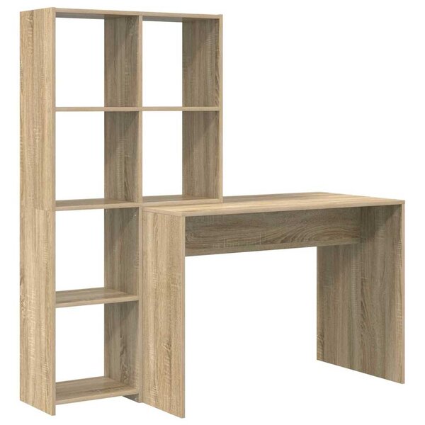 vidaXL Bureau Chêne Sonoma 138 5 x 55 x 143 cm Bois d'ingénierie