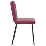 vidaXL Chaises à manger lot de 2 Rouge bordeaux Velours