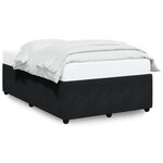 vidaXL Cadre de lit sans matelas noir 120x190 cm velours