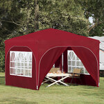 vidaXL Tente de fête pop-up 290 x 290 x 245 cm Bordeaux