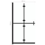 vidaXL Paroi de douche pliable Verre ESG transparent 100x190 cm