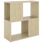 vidaXL Bibliothèque Chêne sonoma 60x24x63 cm bois d'ingénierie
