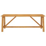 vidaXL Ensemble à manger de jardin 9 Pièces Bois d'acacia solide