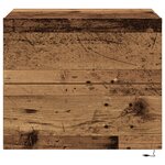 Cabinets de chevet vidaXL avec lumières LED 2 Pièces muraux en vieux bois