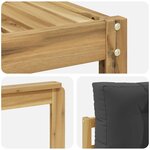 vidaXL Ensemble de canapés d'extérieur 7 pc Blanc et anthracite