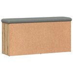 vidaXL Banc à chaussures chêne artisanal 102x32x50cm bois d'ingénierie