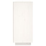 vidaXL Buffet Blanc 120x35x80 cm Bois massif de pin
