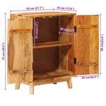 vidaXL Armoires de rangement avec étagère Marron 55 x 35 x 75 cm