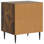 vidaXL Cabinet de chevet 2 Pièces Chêne fumé 43 x 34 5 x 47 5 cm