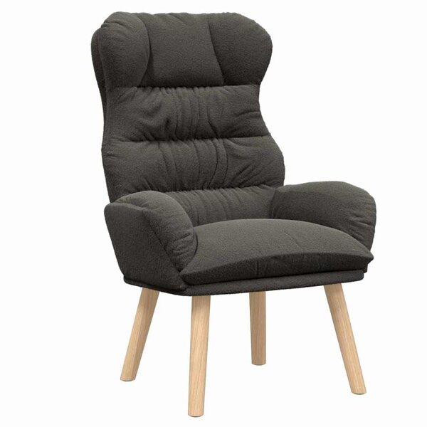 vidaXL Fauteuil relaxant Gris foncé 69 x 74 x 93 cm tissu