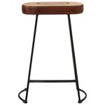 vidaXL Tabourets de bar lot de 2 marron foncé 41x29x62 cm