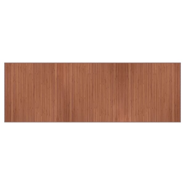 vidaXL Tapis rectangulaire marron 100x300 cm bambou
