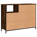 vidaXL Buffet chêne fumé 100x33x75 cm bois d'ingénierie