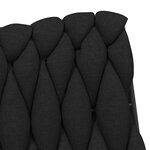 vidaXL Chaise pivotante de bureau Noir Tissu