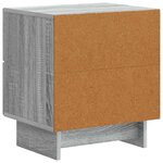 vidaXL Cabinet de chevet 2 Pièces Sonoma gris 43 x 34 5 x 47 5 cm
