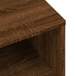 vidaXL Table de chevet Chêne marron 40x30x30 cm Bois d'ingénierie