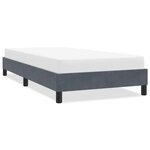 vidaXL Cadre de lit sans matelas gris foncé 90x220 cm velours