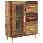 vidaXL Haut Armoire Bois ancien 69 5 x 34 x 180 cm Bois d'ingénierie