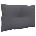 vidaXL Coussins de palette 3 Pièces anthracite tissu