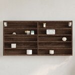vidaXL Armoire à vitrine chêne marron 100x8 5x50 cm bois d'ingénierie