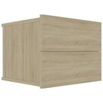 vidaXL Table de chevet chêne sonoma 40x30x30 cm Bois d'ingénierie